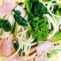 kiku99ck's cooksnap of when they made 簡単！菜の花とベーコンのパスタ.