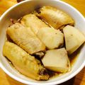 隠密同心's cooksnap of when they made 手羽先と里いもの煮物.