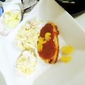 ganjipochi's cooksnap of when they made 厚切りハムのステーキ　フルーツソース.