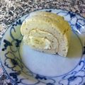 はーむちゃん's cooksnap of when they made バター不使用バナナロールケーキ.