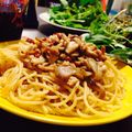 まり坊☆'s cooksnap of when they made ☺簡単♪鶏ひき肉と水菜のペペロンチーノ☺.