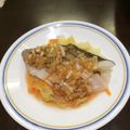 ゆーのめ's cooksnap of when they made タラと白菜のフライパン蒸し ネギ油ダレ.