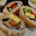 モカシナ's cooksnap of when they made カリフォルニアロール.