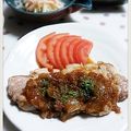 ＴＯＭＯＷＡＴ's cooksnap of when they made 簡単ポークソテー★和風からしソース.