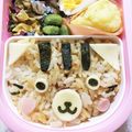 稲地マミコ's cooksnap of when they made 詰めるだけ＊キャラ弁＊ネコちゃん.