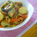 mikkusan's cooksnap of when they made 長いもとちくわのカレー味ぽん炒め.