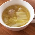 とごにゃんママ's cooksnap of when they made 白菜とネギ生姜鶏団子のスープ.