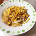 スージー＆ジル's cooksnap of when they made 新玉ねぎとコーンの炒め.