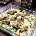 PAM's cooksnap of when they made 大好きな牡蠣とほうれんそうのグラタン.