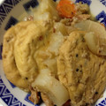 こたつねこくん's cooksnap of when they made 簡単 おかず 大根 里芋 がんもの 煮物.
