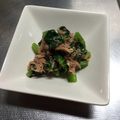 はなファブリック's cooksnap of when they made 簡単にもう一品☆小松菜のツナ和え.