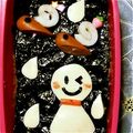 ma___111's cooksnap of when they made キャラ弁☆簡単カタツムリ＆てるてる坊主.