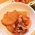 じんじん☆らんらん♡'s cooksnap of when they made ひとり暮らしの「大根と豚肉の簡単煮物」.