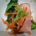 セグちゃん's cooksnap of when they made 小松菜とチャーシューの辛し和え.