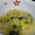 結里亜's cooksnap of when they made 白菜の鶏ガラスープ.