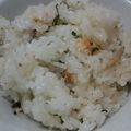 †張香†'s cooksnap of when they made 時短！鮭ハラスとしそごはん.