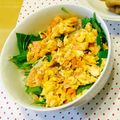 村マユマユ's cooksnap of when they made 塩鮭で★鮭そぼろ丼.