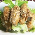 ニコニコ食べよう's cooksnap of when they made 甘辛で旨〜い♪こんにゃくの豚肉巻き.