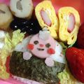 たにたーに's cooksnap of when they made 幼稚園 キャラ弁♡鬼くん 節分.