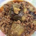 megufura's cooksnap of when they made 豚ひき肉と茄子のめんつゆ煮.
