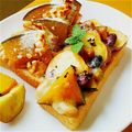 しじみごはん's cooksnap of when they made 南瓜ワタ×さつま芋×黒豆のトースト.