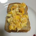 クック04UT3I☆'s cooksnap of when they made レンジでフワフワ☆卵&明太トースト.