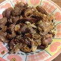 Francoise2's cooksnap of when they made 砂肝と椎茸のニンニクバター焼き.