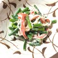 しほむし's cooksnap of when they made コレイイ！にんにくの芽とカニカマのサラダ.