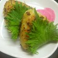 野菜のはたけ's cooksnap of when they made 大葉万歳♪焼き味噌おにぎり.