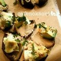 あんにっ子's cooksnap of when they made 一口おつまみ☆椎茸のクリチアボカド焼き.