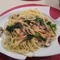 みさワン's cooksnap of when they made スモークサーモンのクリームパスタ.