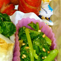 sakuっと。's cooksnap of when they made お弁当の一品！　菜の花で簡単ごまあえ！.