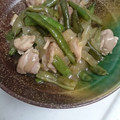 w_moon's cooksnap of when they made 簡単一品☆鶏肉と隠元のオイスター炒め煮.