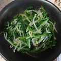 yua616712's cooksnap of when they made もやしとほうれん草のナムル.