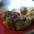 nanakiki's cooksnap of when they made ざるで蒸す☆簡単おやつサツマイモ蒸しパン.