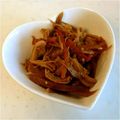 RachelMoon's cooksnap of when they made 鶏ささみのきんぴらごぼう和え.