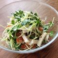 minch＊＊'s cooksnap of when they made カイワレと竹輪の胡麻マヨサラダ.