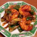 なつれんママ's cooksnap of when they made バナメイエビとなんでも葱のケチャップ炒め.