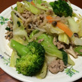 xkonitanx's cooksnap of when they made 野菜と挽肉のオイスターソース炒め.