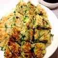 ももちんぷー's cooksnap of when they made 納豆とニラのお好み焼き.