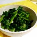アイマユ's cooksnap of when they made ターサイとゆき菜のガーリック塩炒め.
