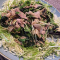 miriann's cooksnap of when they made レンジで簡単＊なすと豚のごましゃぶ和え＊.