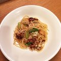 ムックメル's cooksnap of when they made 自家製ソーセージとアスパラガスのパスタ.