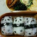 うじゃぞう's cooksnap of when they made パンダおにぎり♡.