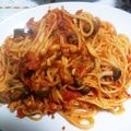 ともみん_1122's cooksnap of when they made 茄子とトマトソースで美味しいスパゲティ.
