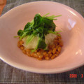 kazte's cooksnap of when they made 黒豆納豆☆三つ葉とおろし和え.