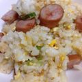 ＲＡＲＡ☆'s cooksnap of when they made ウインナーとネギの速攻チャーハン☆.