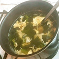 やん＠時短研究中's cooksnap of when they made 簡単 たまごとワカメのスープ.