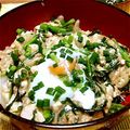 はとぽっぽ7's cooksnap of when they made 朝ごはんにも♪春菊と豆腐の甘辛丼☆.