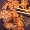 しおくそん's cooksnap of when they made お手軽♪豚こまのソースケチャソテー.
